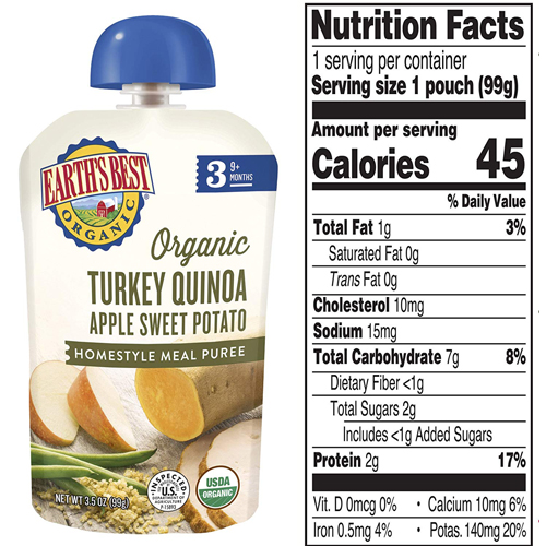 Turkey Quinoa Apple Sweet Potato Puree (pack Of 12)